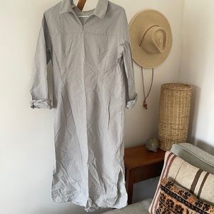 Striped Shirt Dress Shift Dress